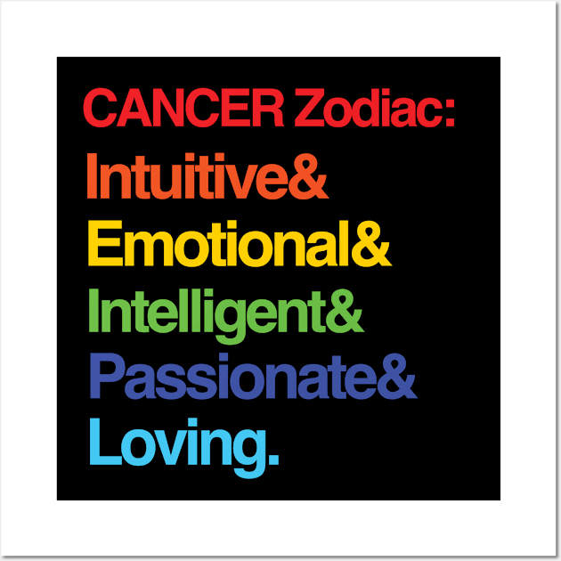 Cancer Zodiac Astrology Wall Art by Funkrafstik